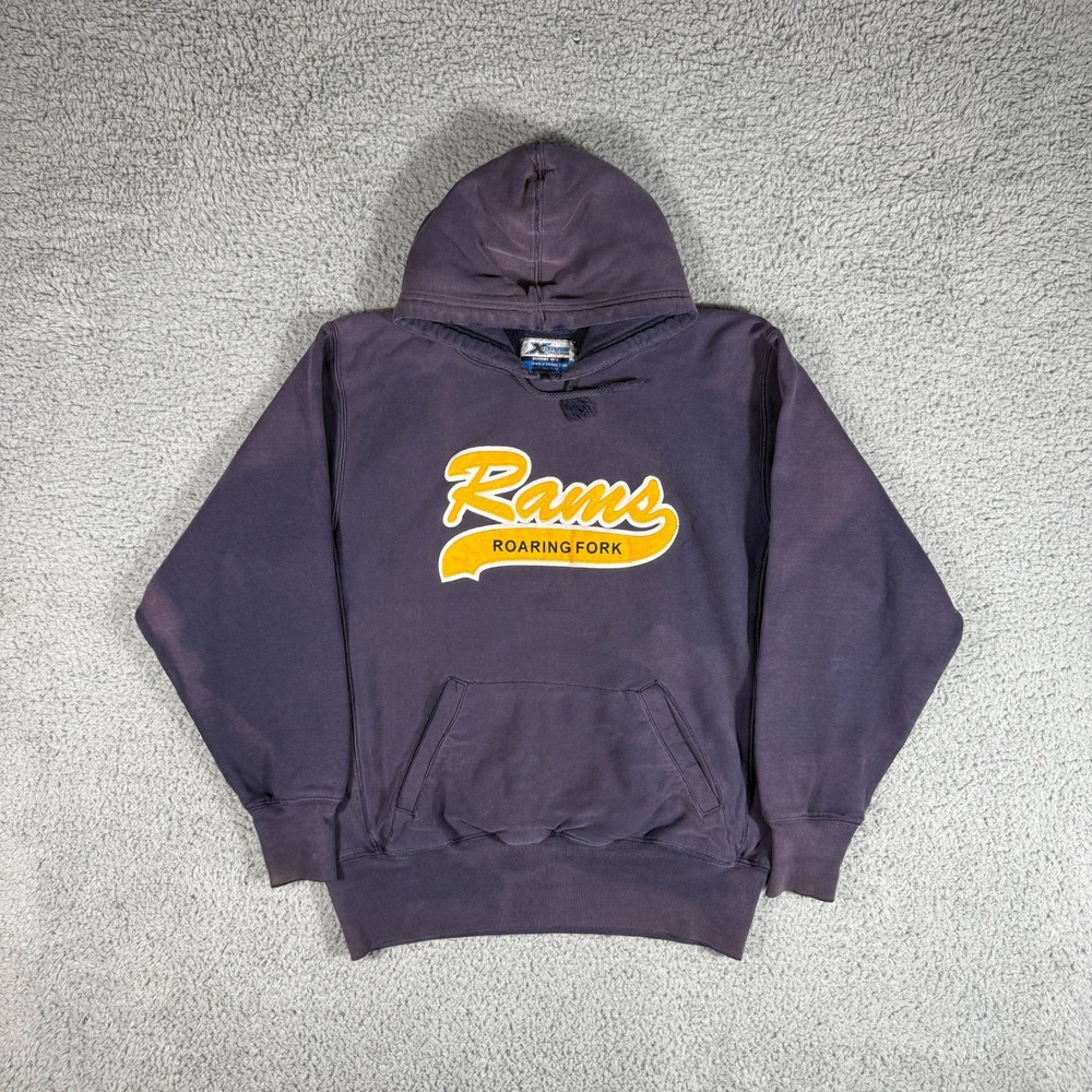 VTG Rams Roaring Fork Hoodie Size Medium Roaring Fork High School Sweatshirt